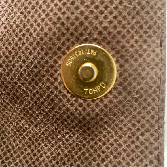 Bottega Veneta taupe patterned suede mini bag - Picture 6 of 9